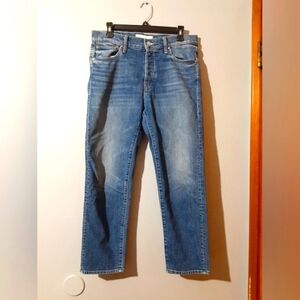 Mother Superior Jeans The Scrapper Ankle Classic Blue Women's Size 29 Button Fly